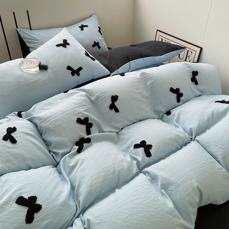 수건자수-나비-블루 "핫스타일"