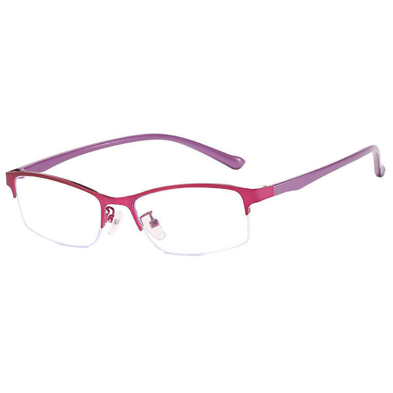 Nueva moda ligera anti-luz azul gafas de luz cuadrada de mujer de medio marco de alta definición de negocios elegantes gafas de edad avanzada de mujeres