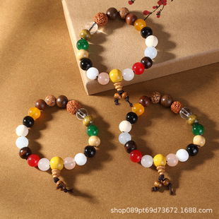 Guofeng 18 seeds bodhi bracelets wholesale wooden Duobao Buddha beads Wen play bracelets Lingyin with scenic spot stalls