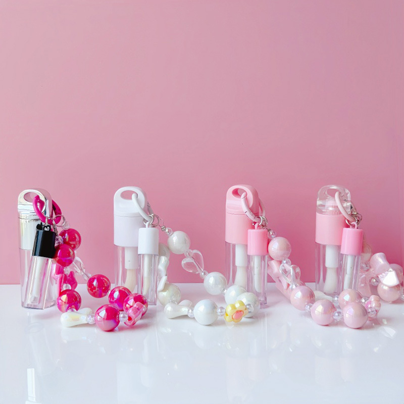现货创意粉色唇彩管带迷你小唇彩管化妆品DIY包材lip gloss tube|undefined