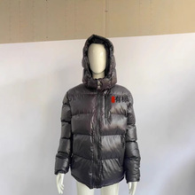 批发跨境新款外贸男款棉服亚马逊棉衣男装纯色简约大气男士连帽