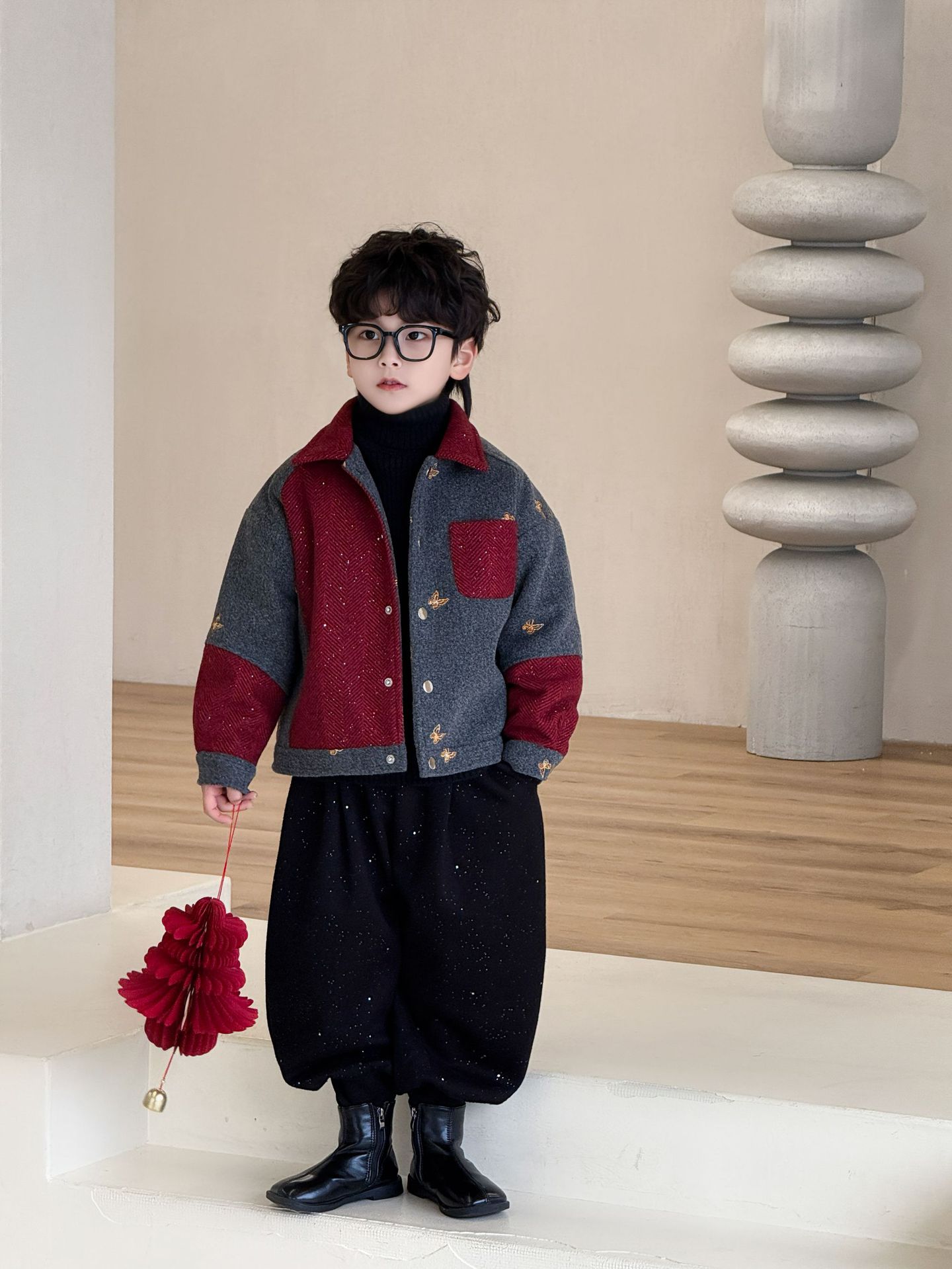 25891 куртка в стиле пэчворк