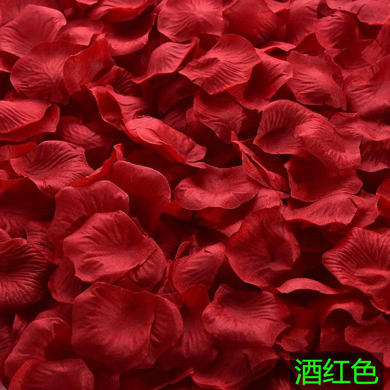 バラの花びら、造花、結婚式の告白、手振り花、バレンタインデーのプロポーズ、ロマンチックな結婚式の部屋のステージレイアウト|undefined