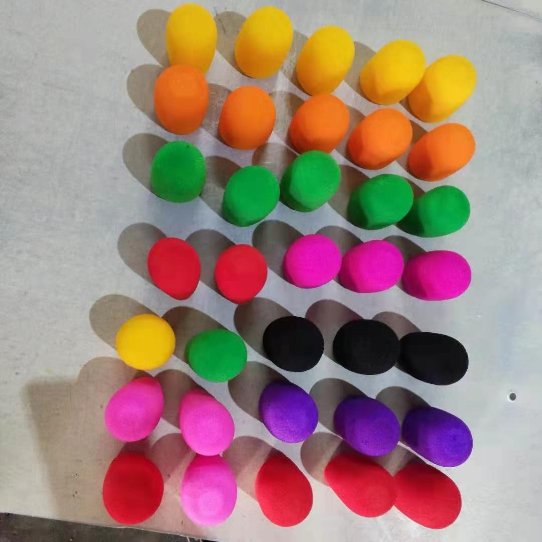 厂家直供麦克风海绵套 防风海绵罩 话筒保护套 放喷罩 彩色海绵套