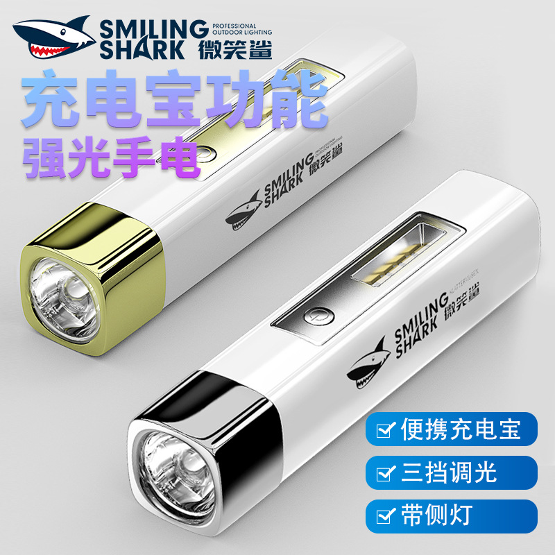 Mini Portable portable battery Meet an emergency move source USB charge outdoors Flashlight household lighting Flashlight