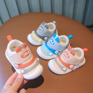 2025 Spring and Autumn Baby Shoes Men's Baby Shoes Cartoon Toddler Shoes Non-Slip Breathable Mesh Soft Sole Baby Shoes Dropshipping