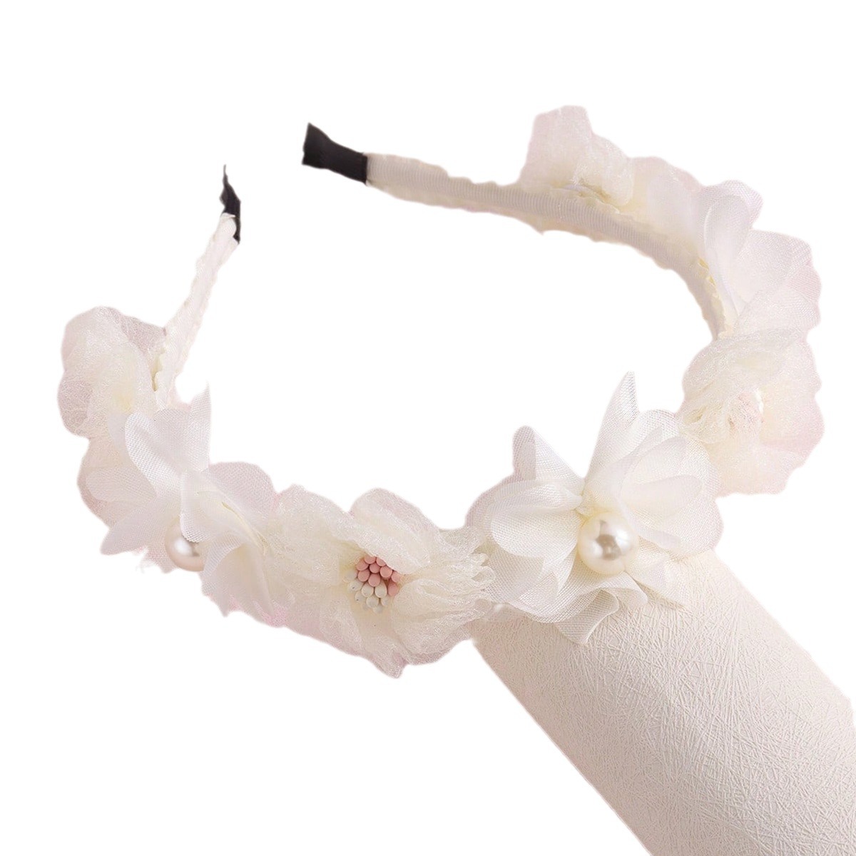 Artificial Flower Headband For Girls, Cute Floral Hair Accessory_voghion.com