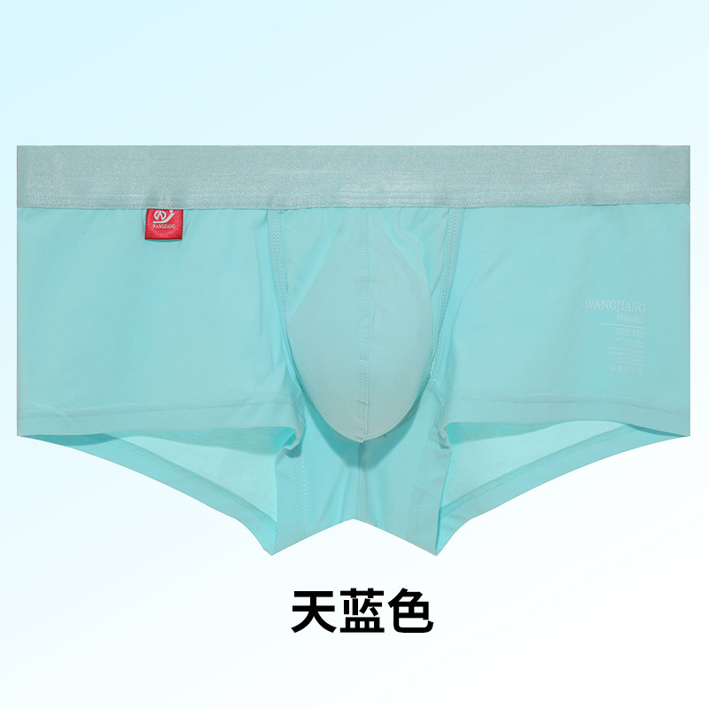 Nueva ropa interior transpirable de los hombres de color sólido U diseño convexo medio cintura ropa interior de los hombres más tamaño de la ropa interior de los hombres al por mayor