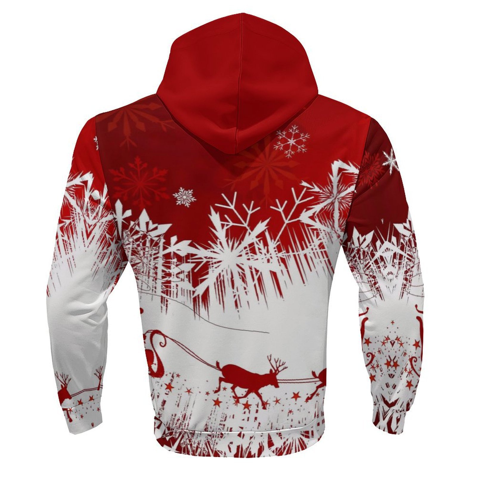 Ensemble sweat à capuche et pantalon de Noël à imprimé numérique pour hommes, décontracté, quotidien, à manches longues_voghion.com