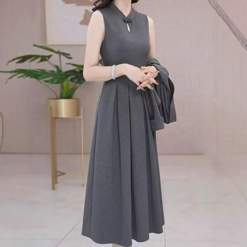 高级感优雅套装女秋季长袖西装外套连衣裙收腰显瘦两件套气质女装|undefined
