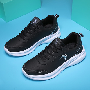 Leather Waterproof Sports Women's Shoes Spring and Autumn Non-slip Travel Casual Shoes 2024 New Soft Sole Lightweight Student Running Shoes