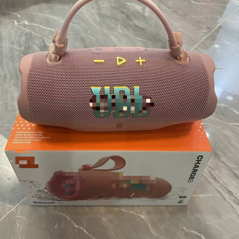Cross-Border Gravure Printing Charge6 Top-Of-The-Line Shockwave 6Th Generation Wireless Bluetooth One-Device-One-Code Portable Subwoofer Speaker