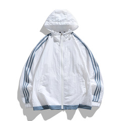 三条棒日焼け止め服男女カップル夏紫外線防止皮膚服通気性超薄型日焼け止め服氷感
