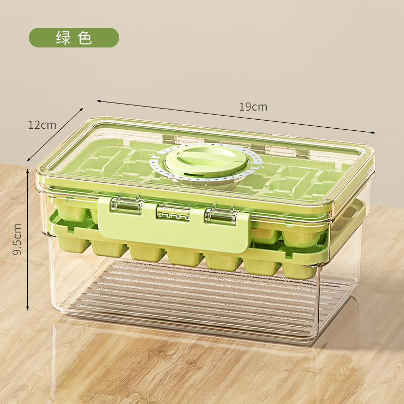 Fabricación de hielo Refrigerador doméstico Cubitos de hielo caseros Caja de hielo Molde de hielo Congelado artefacto de cubitos de hielo de grado alimenticio