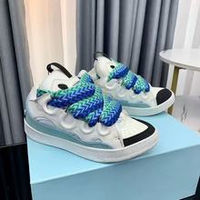 外贸新款老爹面包鞋柬埔寨越南厚底系带舒适休闲运动滑板鞋百搭