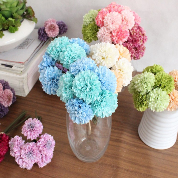 Simulation 6 big ball chrysanthemum table tennis simulation flower…