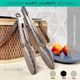 Lined I Cured Barbecue Artifact High Temperature Steak RT Clip Roasted Thickened Clip LA Platinum Western Food Non-slip Self-locking Silicone