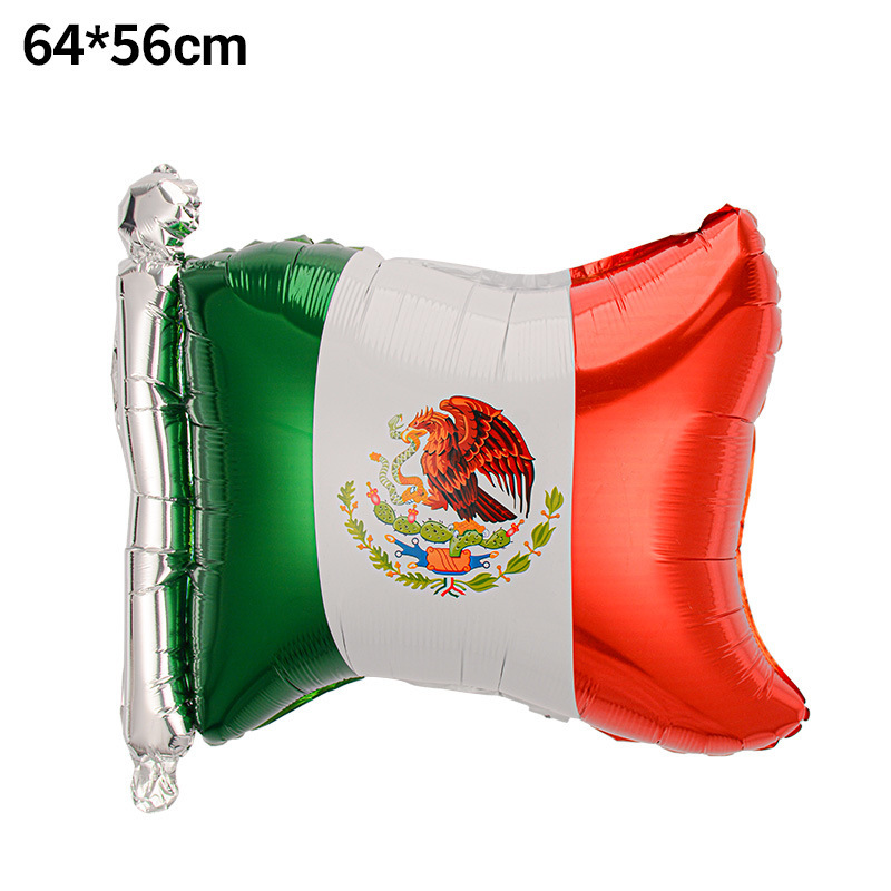 Globo de cactus transfronterizo Fiesta de carnaval Decoración Película de aluminio Burrito TACO Globo FIESTA Set