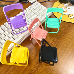 New Creative Chair Phone Stand with Instagram Macaron Color, Custom Logo Printing, Foldable Desk Stand