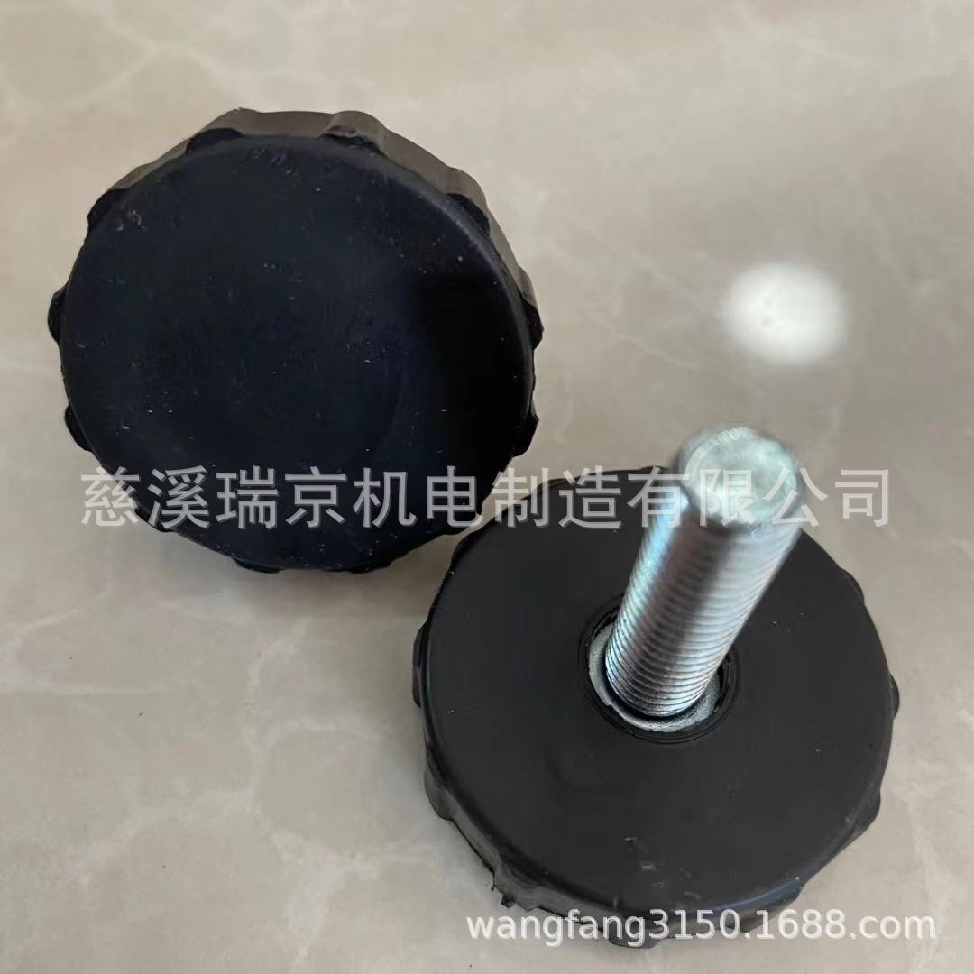 厂家供应家具脚尼龙底盘螺杆上下调节旋钮