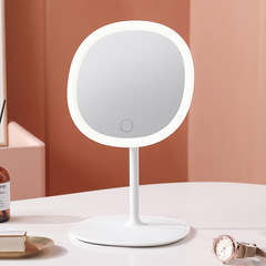 LED makeup mirror with light, portable vanity mirror, trending desk lighting mirror, student storage beauty mirror