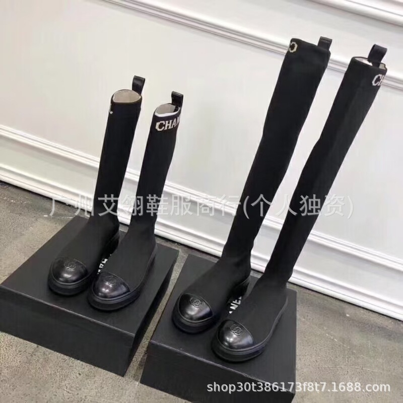 2025 New Style Camellia Thick-Heeled Chanel-Style Lettered Long Knight Boots for Women, Autumn and Winter Color-Blocking Fashion Boots 2025 New Style Camellia Thick-Heeled Chanel-Style Lettered Long Knight Boots for Women, Autumn and Winter Color-Blocking Fashion Boots