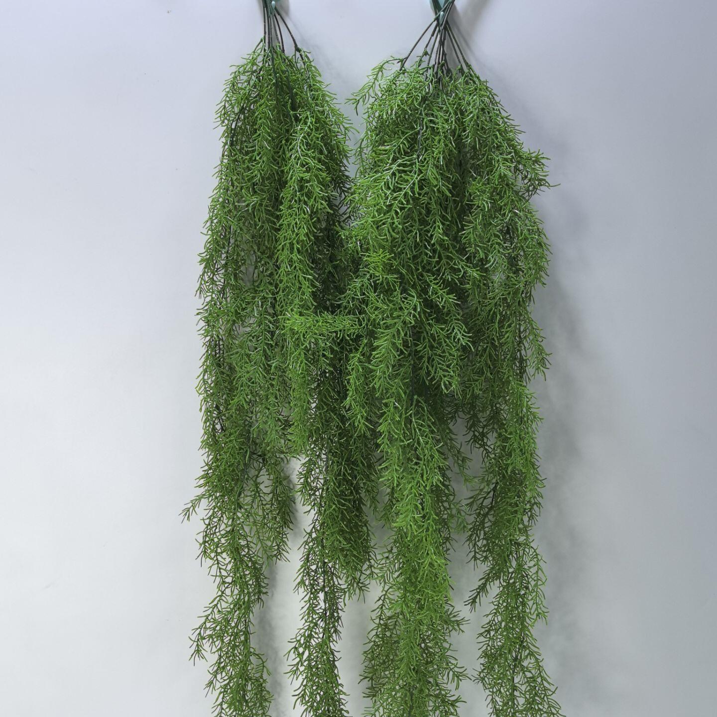 Artificial Grass Wall Decoration for Home, Green Plant Wall Hanging, Simulated Plant Pine Needle Grass Wall Greenery, High Simulation