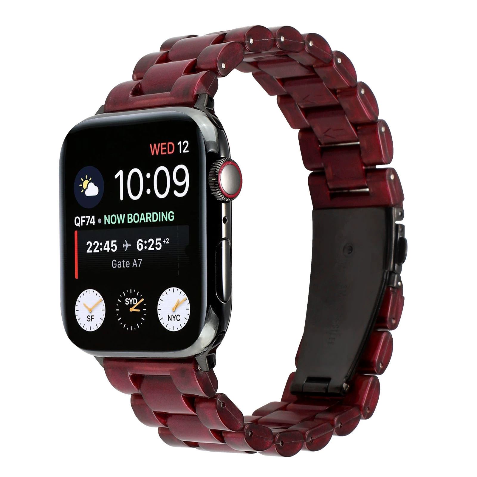 Новые фантазийные три растения подходят для Apple iWatch импортированный сверкающий порошок поликарбонат три часы