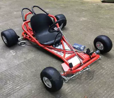 DIY Four-Wheel Motorcycle Drift Kart Accessories Full Set of Frame Body Front Steering Rear Axle Rear Axle 5inch Tires