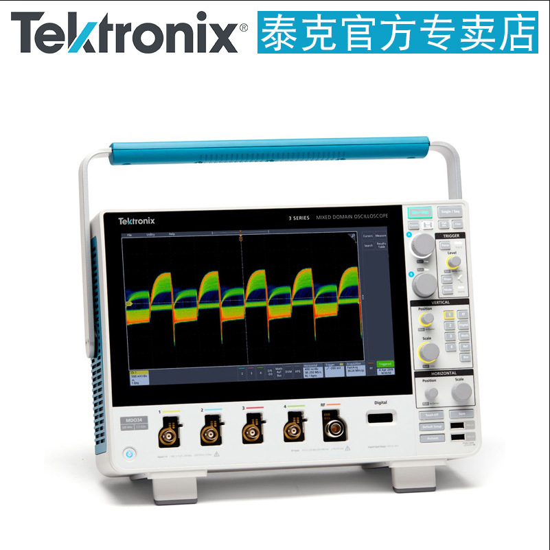 代理TEKTRONIX泰克MDO32/MDO34 3-BW-200频谱分析2通道200M示波器