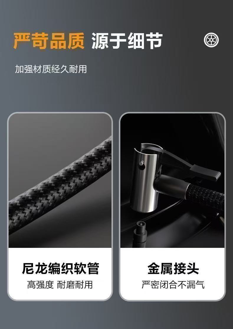 Household German-Made Dual-Cylinder High-Power Air Pump, Electric High-Pressure Car Air Pump, Portable Tire Inflator