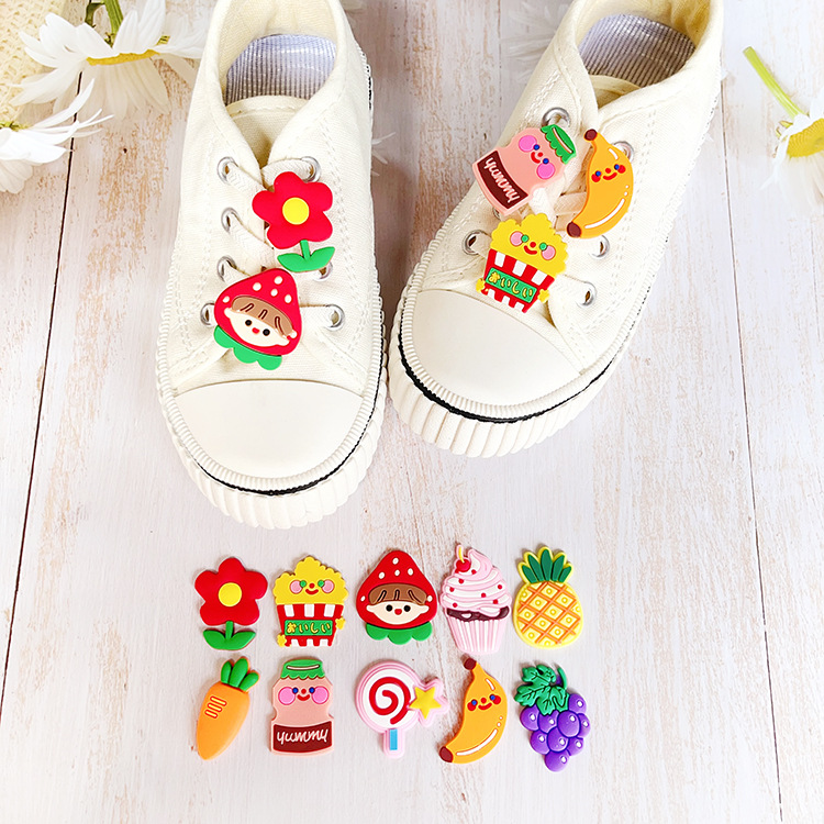 Fruit Shoe Accessories Resin Slippers Summer Shoe Buckle display picture 1