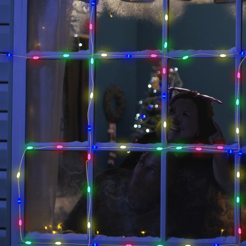 USB铜线8模式灯串 LED铜线灯户外装饰彩灯星星灯带小彩灯闪烁灯条