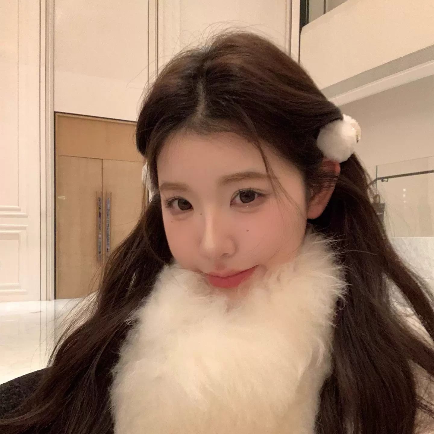 秋冬毛绒毛球发夹侧边刘海夹毛毛小抓夹创意小众发卡2025新款发饰