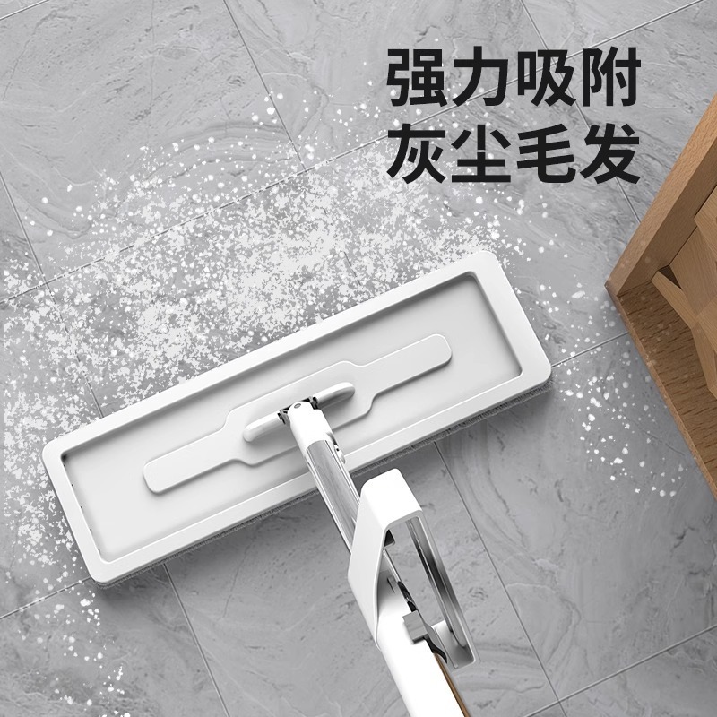 家庭用ハンズフリーフラットモップ 2025 新しいスタイルの洗濯不要のワンモップ、怠け者用フロアモップ、モップアーティファクト、大型モップ|undefined