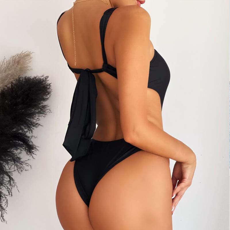 172g Weight Sleeveless Sleeve Length Polyester Fabric Type Short Top Length One-pieces Tops Type 1 Piece Quantity Swimming Occasion Halter Neck Neckline Slim Fit Type Solid Color Pattern Women's Gender Sexy, Solid Color Style Women's Sexy Solid Color Solid Color 1 Piece One Piece Swimwear 7