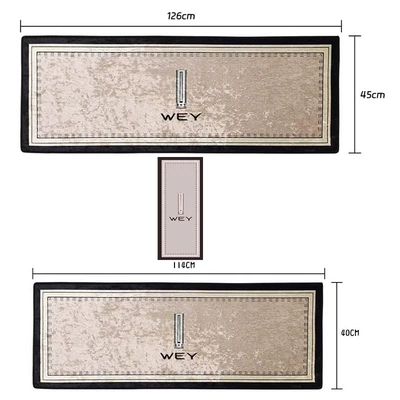Universal Foot Pad – Second-Row Carpets, Waterproof and Non-Slip - middle-row-aisle-rear-row-gold