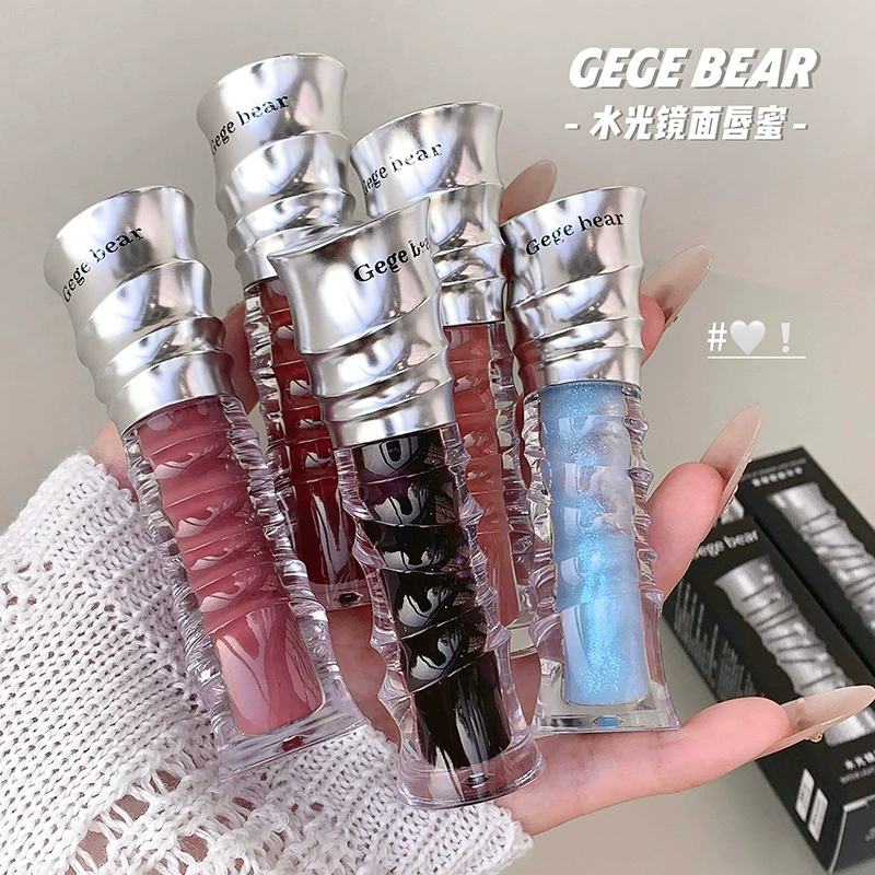 Gege bear戈戈小熊 Питательная помада-гель для губ, эффект зеркала