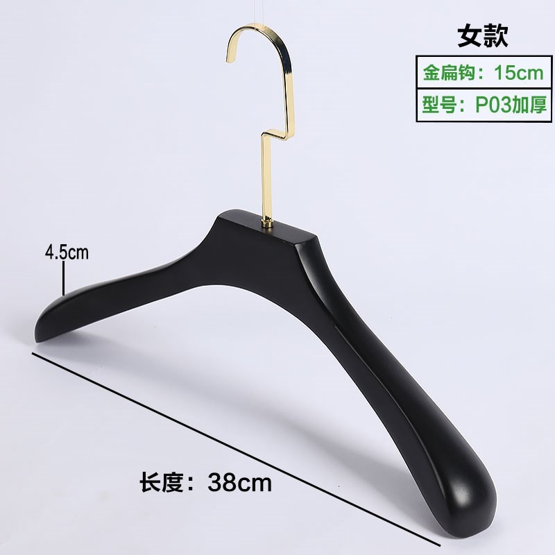 여성용 4.5 플랫 헤드와 넓은 어깨 - 15cm 골드 플랫 후크