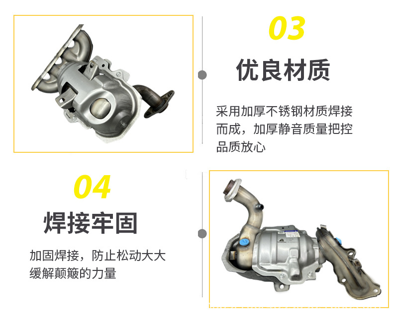 Factory Direct Sales of Modern Three-Way Catalytic Converters Suitable for the Hyundai Series, Including the Hyundai Ix35 Catalytic Converter