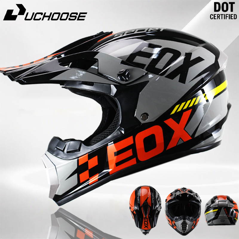 Teenager mountain off-road helmet, motorcycle full-face safety helmet, wear-resistant, sun-protective riding helmet