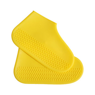 VLEN waterproof shoe cover thickened silicone one-piece foldable rainproof non-slip rain boots cover