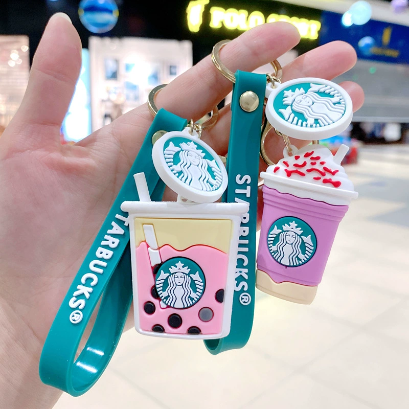 Звездныйbucks, креативная чашка для чая, милый брелок, автомобильные ключи, подвеска, цепочка