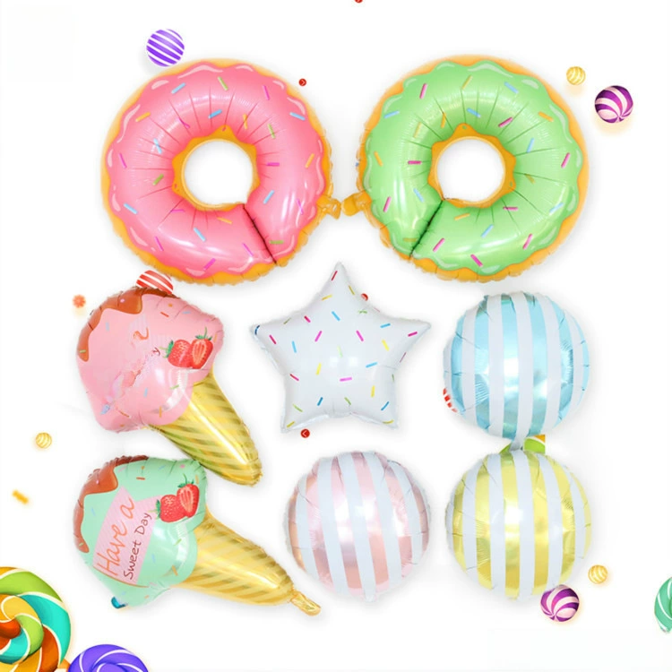 Dessert balloon for ice cream, donut