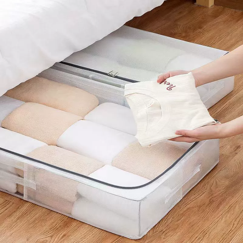 Transparent waterproof bed, duvet, foldable handheld storage box, wholesale