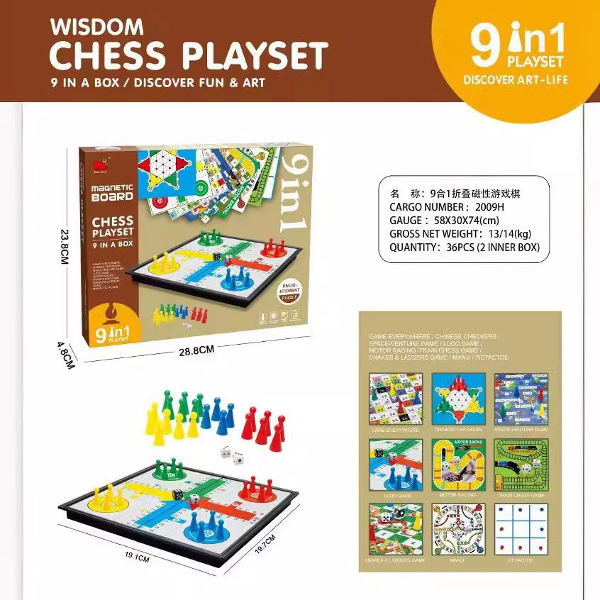 Magnetic folding fighting chess, science and technology, early education