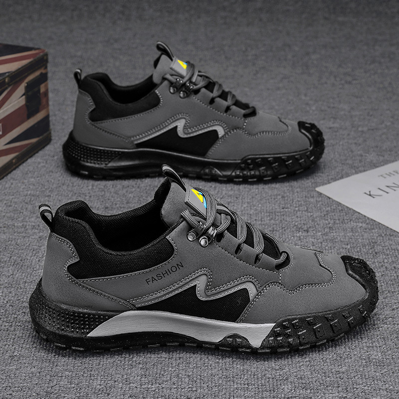 Zapatos para hombres 2024 nuevos zapatos de malla transpirables de otoño para hombres Gump zapatos de trabajo de suela gruesa zapatos de protección laboral