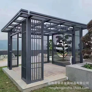 定做铝合金凉亭厂家庭院新中式凉亭别墅花园亭子园林景观亭休闲亭
