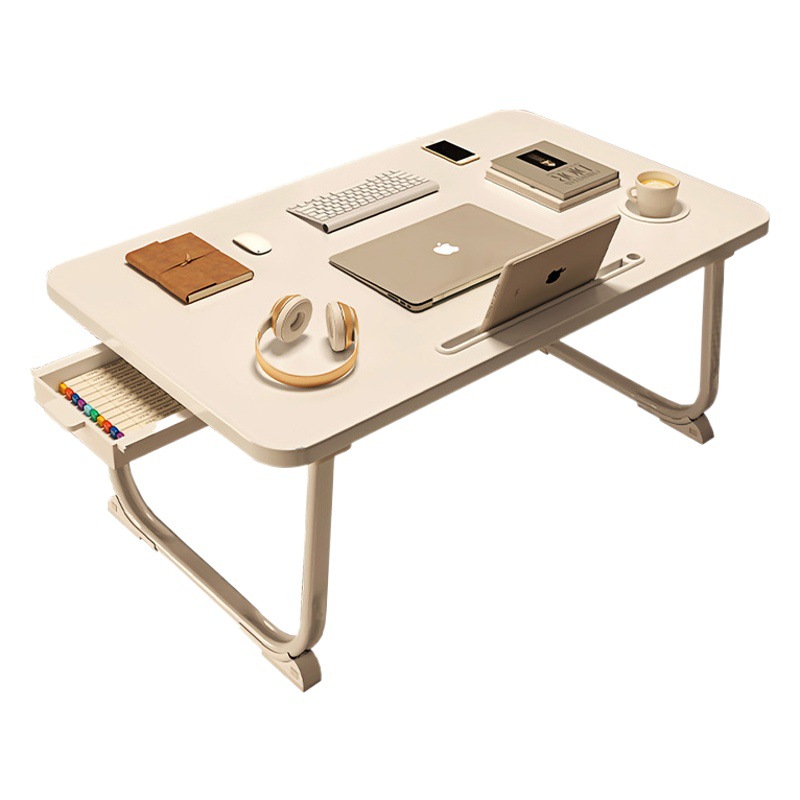 ベッドの上の机はコンピュータの机の小さいテーブルを折り畳みます。