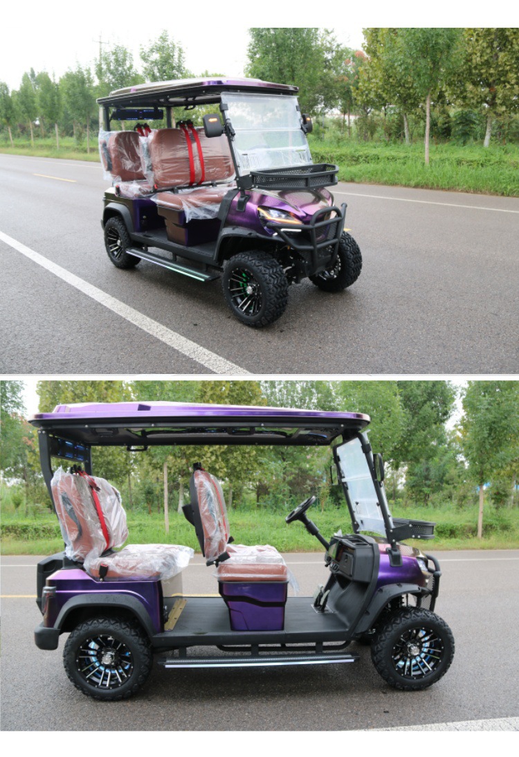 Foreign Trade Golf Carts, Hotel and Guesthouse Tourist Reception Vehicles, Tourist Attraction Sightseeing Vehicles, 4-Seater Electric Golf Carts